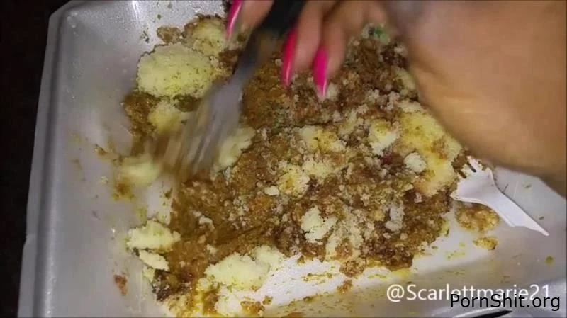 Pooping on Pre-Thanksgiving Food - ModelNatalya94 - Close Up Shitting, Simulation Scat, Kiss Shit