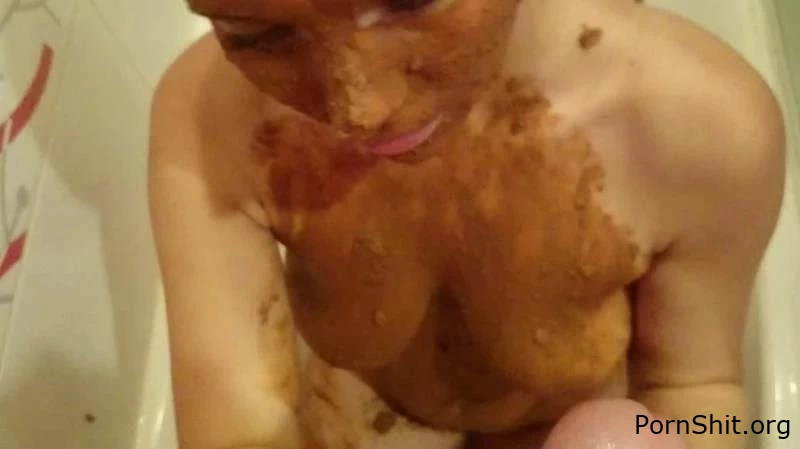 Thefartbabes - Dirty Very Deep Blowjob With Shit - Brown wife - She Loves To Eat My Shit, Homemade Scat, Uncensored Scat