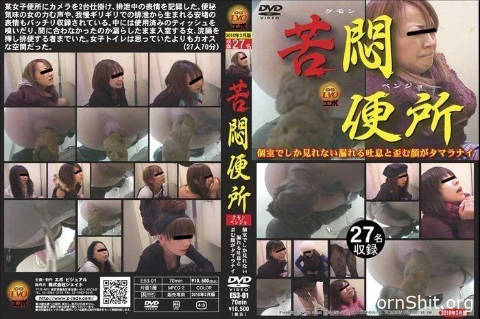 Muffled sighs girls defecation in toilet. E53-01 - Licking Feces, Sexy Shit Scat, Desperation Will Crap