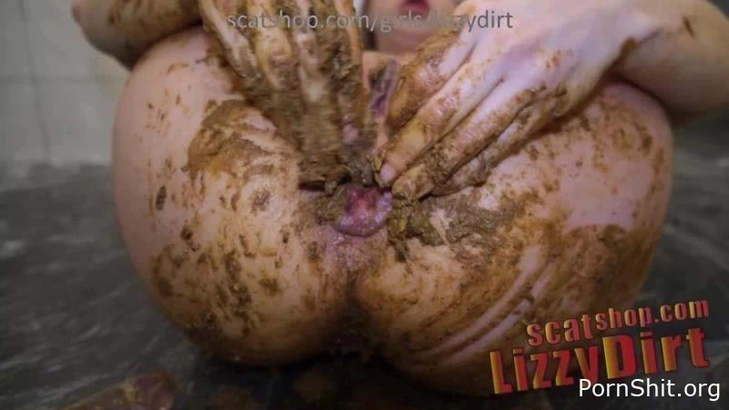 LizzyDirt - Anal fisting to push back a huge charge - Dirty Scat Sex, Faeces Orgies, Noticeable Sex Scat