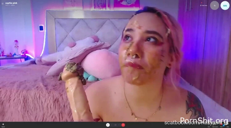 KellyPink18 - Full dirty video - Reward For Scat, Dildo Covered In Shit, Scat Games